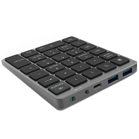 N970 Trådløs Bluetooth Numerisk Tastatur Med Usb Hub Dobbelt Tilstand Flere Funktionstaster Mini Numpad Til Ac [DB]