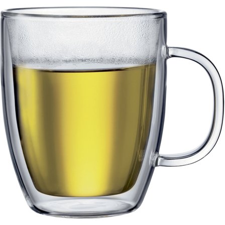 Bodum BISTRO Dubbelväggad mugg m. handtag, 2 st. - 0,45 l | Dukning & Servering > Muggar & Koppar > Kopp | Bagaren och Kocken
