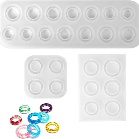 Ringe smykke støbning, ring silikone form, ring form harpiks form, silikone smykke forme