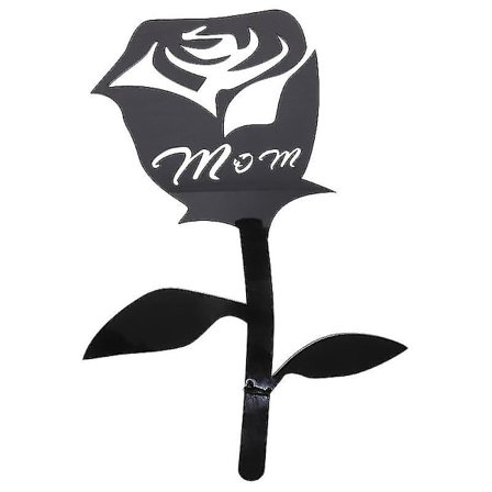 1 stk Morsdag Rose Design Stake Hage Scene Dekor Hage Akryl Dekorasjon