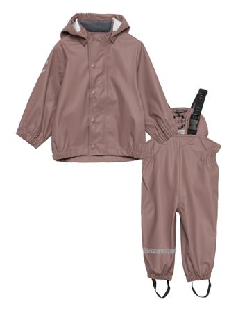 Pu Rain W. Susp. Recycled Outerwear Rainwear Rainwear Sets Lila Mikk-Line