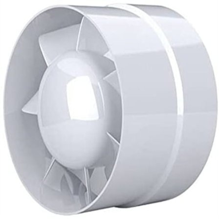 Avtrekksvifte, økonomisk 100mm, 12W/130m³, aksial kanalvifte: bad, kjøkken, kjeller