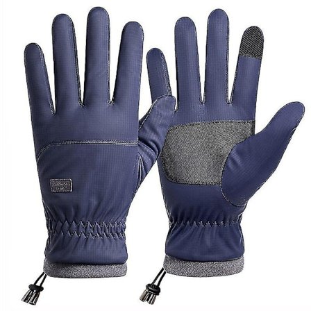 Vinter -20 grader Kuldesikre skihandsker Herrer Vindtætte Vandtætte Hold Varme Handsker Touch Screen Anti-Slip Bløde Fluff Handsker