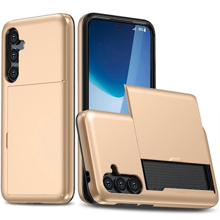 Kompatibelt med Samsung Galaxy A16 5G/4G Skal med Korthållare TPU+PC Telefon Baksida