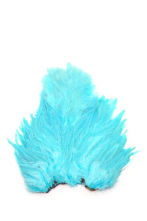 Whiting Rooster SH/C White dyed Silver Dr. Blue