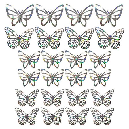 Pakke med 24 veggdekor-klistremerker, hule romdekorative klistremerker, PVC-håndverk