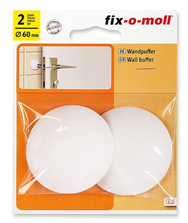 FIX-O-MOLL VEGGBESKYTTER HVIT 60MM 2STK