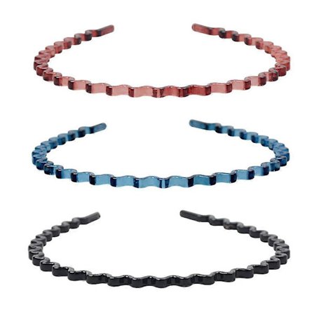 3x Enkelt Hårdiadem Blandet Farge Bredt Hårbånd Håraccessoar Hårbånd Mote