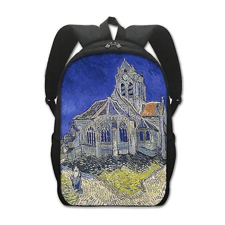 Van Gogh Taide Tähtiyö Printti Reppu Kukkiva Manteli Puu Kuvio Naisten Koululaukut Opiskelijoiden Kirjalaukku Muoti Reput