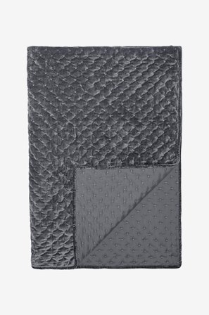 Svanefors - Sengetæppe Dobbelt Samantha 260x260 cm - Grå - Sengetæpper - Fra Homeroom