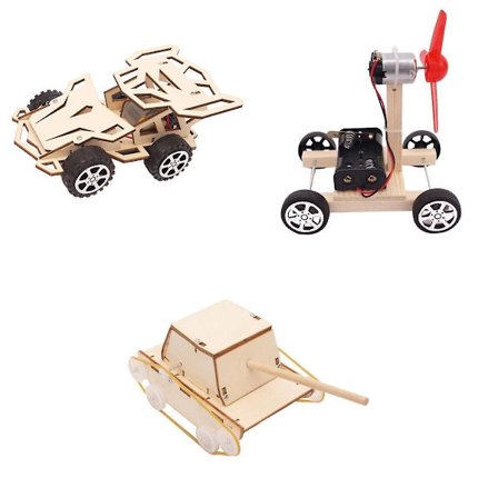 3 Sett Monter Selv Elektriske Leker Barn Vitenskap Fysikk Eksperiment Gadget Kit[D]