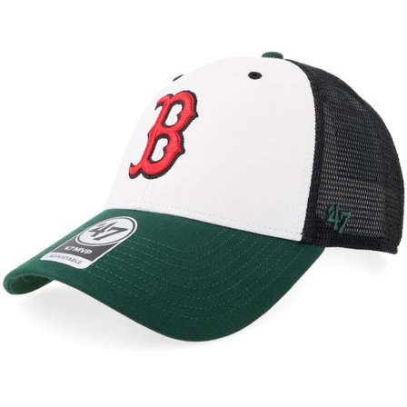 47 Brand - MLB Grön trucker Keps - Hatstore Exclusive x Boston Red Sox Branson Tri Tone MVP Mesh Black/Forrest/White Trucker @ Hatstore