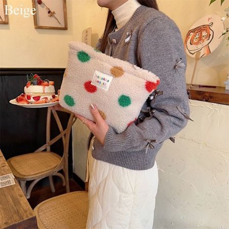 Sminkväska med dragkedja BEIGE