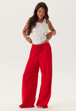 BUBBLEROOM-Linen Blend Trousers-L
