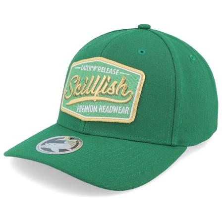 Skillfish - Zelená adjustable Kšiltovka - Premium Fishing 514 Solid Kelly Adjustable @ Hatstore