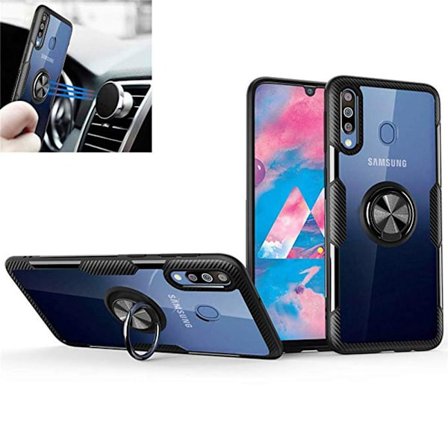 Samsung Galaxy A40 - Praktiskt Skal med Ringhållare (LEMAN)