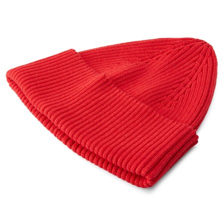 Gorro de punto de algodón orgánico ligero rojo Kevin para hombres - Gorros de punto