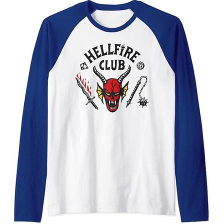 Stranger Things 4 The Hellfire Club Långärmad Topp Xl