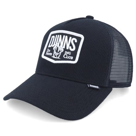 Djinns - Black - trucker - Cap - Hft Dnc Wafflemelange Black A-Frame Trucker - Hatstore