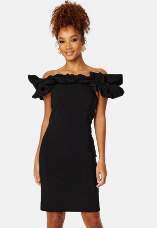 YAS Carrie SL Dress Black Klær
