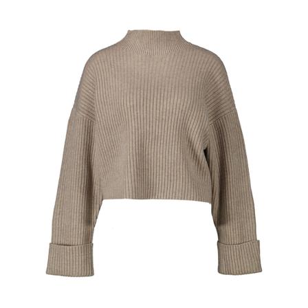 Co'Couture, Round-neck Knitwear Beige, Dames, Maat:M