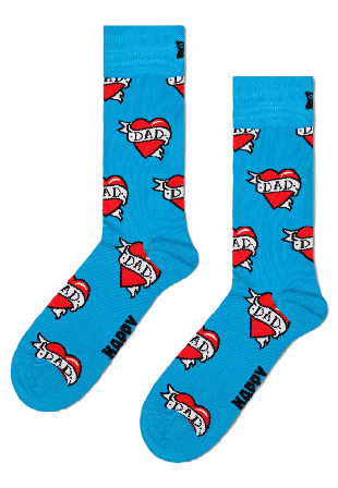 Happy Socks I Love Dad Sock Strumpor Unisex #74CCC7 41-46