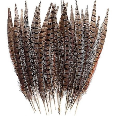 30 stk Naturlige Fasanfjær, DIY Fasanhalefjær, 15-28 cm Myk Naturlig Plymer For Hårhatter Håndverk Festdekorasjon, Naturlig Farge