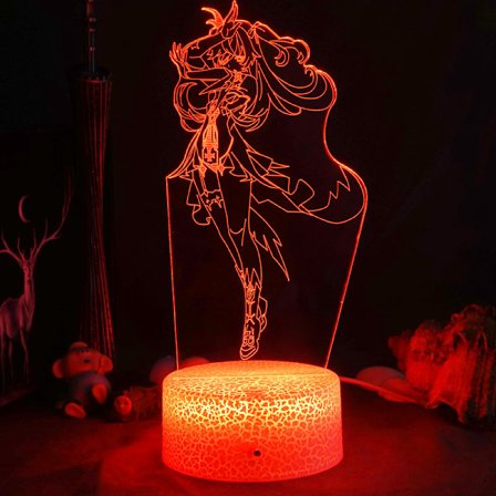 Yuanshen akryl 3D natlys engros usb plug-in atmosfære