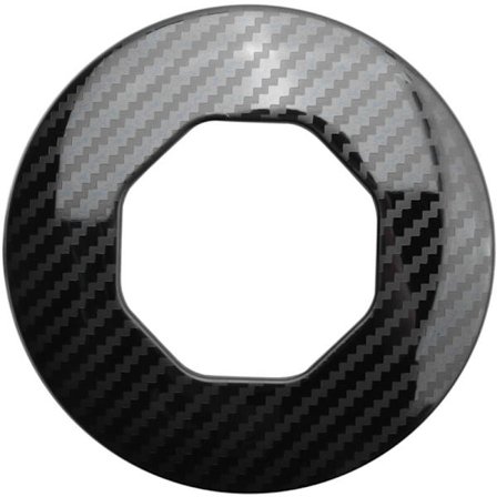 1 stk serie bil metallfiber rattdeksel deksel trim dekorasjonsramme for MG ZS EV MG6 MG5 EZS 2018-2021 tilbehør