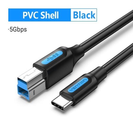 Vensjon USB C til USB Type B 3.0 kabel for HDD etuiet Disk kabinett Web Kamera Digital Video Blue ray Drive Type C Square Cord