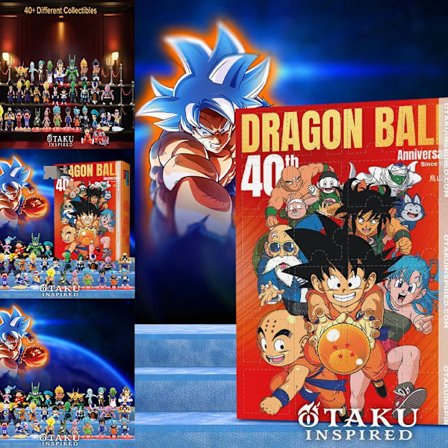 Dragon Ball 40-års jubilæumsudgave Adventskalender Overraskelsesboks Trædekoration Boligindretning Vedhæng Dragon Ball Blind Box (24 tegn