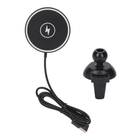 Magneettinen langaton auton laturi Nopea lataus Useita suojauksia 360 asteen kierto Magneettinen puhelimen laturi autoon