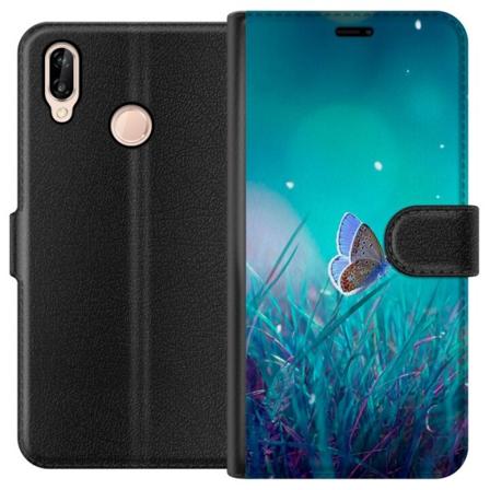 Huawei P20 lite Lommeboketui Magisk Sommerfugl