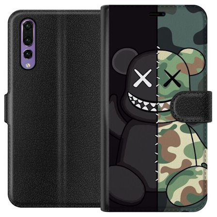 Kompatibelt Plånboksfodral till Huawei Huawei P20 Pro Army