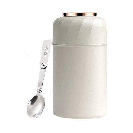 Termisk beholder, 500ml Rustfrit Stål Termisk Beholder, Mad Termisk Madkasse, Termoskop, Fo