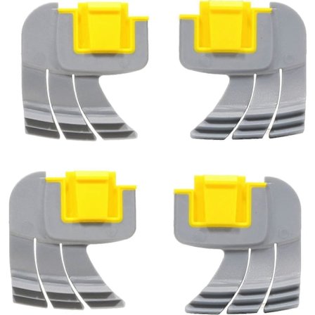 Set med 4 stycken lämpliga för centrifugalcyklon-skrubberborstar r0714400 för Zodiac mx8 mx6 Elite poolrengörare