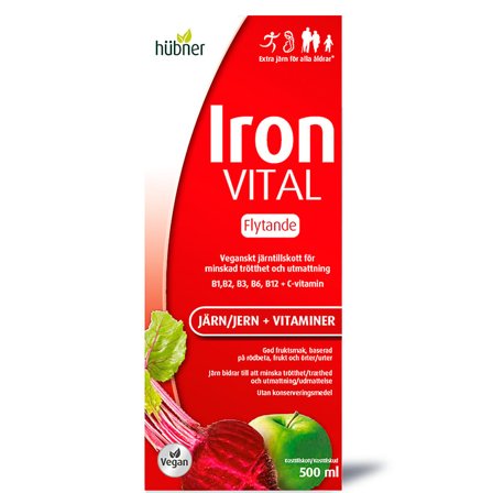 Urtegaarden Iron Vital F 500 ml, Helse & Madvarer, Mineraler, Jern