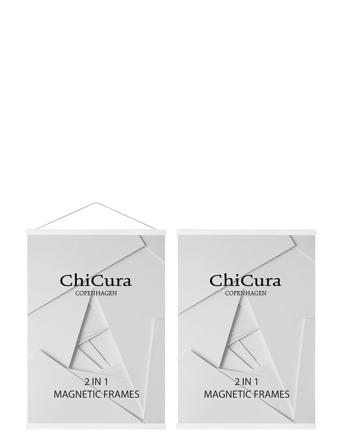 2 In 1 Magnetic Frame Home Decoration Frames Hvit ChiCura