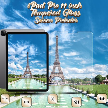 Apple iPad Pro (11 inch) - Härdat Glas 9H - Super Kvalitet Skärmskydd