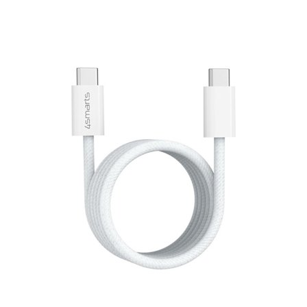 4Smarts RollUp USB-C Magnetic cable 100W, 1.5m - white