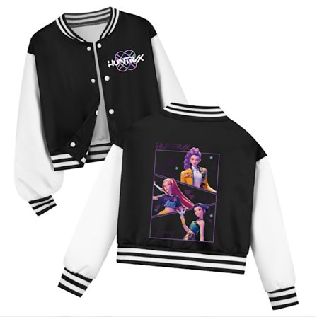 K-pop Demon Hunters Rumi Zoey Mira Halloween-kostyme, baseballuniform for barn, hettegenser for jenter, kostyme for barn