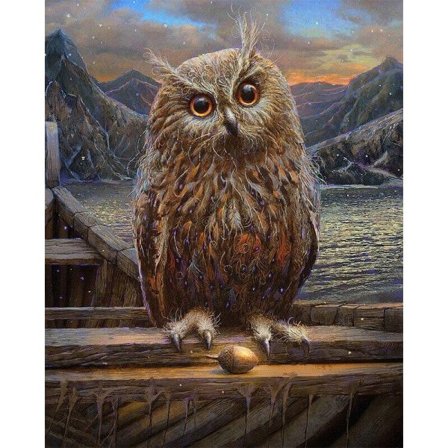 IC 30 x 40 cm, pöllö Timanttimaalaus Diamantbroderimålning Canvas 5d maalaus Lapset Aikuinen Strass Lot Puzzle Piirustus Seinäkoriste Makuuhuone Fal