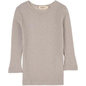 Kids - MarMar Copenhagen Tamra Embroidered T-shirt Soft Dove 5 Years - Tops - 5 years - Grey