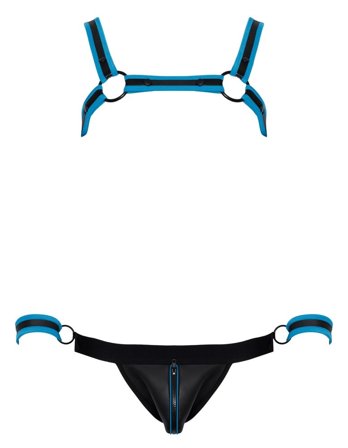 Svenjoyment: Chest Harness Jock and 2 handcuffs - Vuxen.dk: For ham