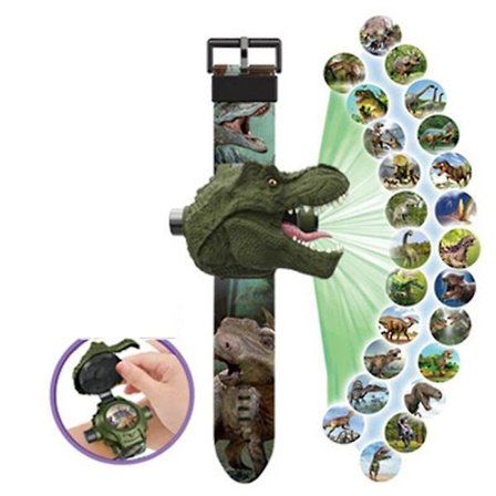Kids Dinosaur Shark Watch Projector Night Learning Toy Flashlight Sleeping Flashlight Toys Gift