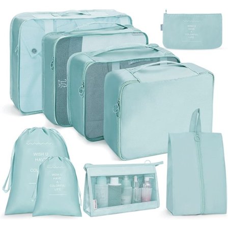 Travel förvaringsväska set Makeup Pack 9-delat set koreansk orkidé