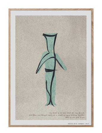 ChiCura H.c. Andersen - Open Book - Beige - 100X140CM