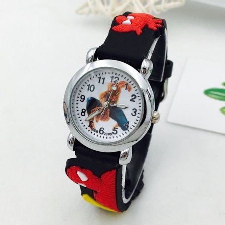 Børne Superman Spiderman Kompatibel med Watch Superhero Quartz Watch Spider-Man