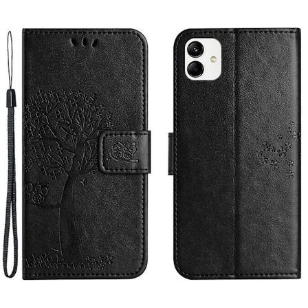 For Motorola Moto G54 5G Cover Ugletræ Imprimeret PU Læder Wallet Telefon Case (FMY)