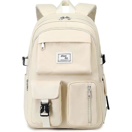 Rygsæk Rejserygsække Skoletaske Til Kvinder Mænd Drenge Piger Skole College Studerende Rygsæk 18in